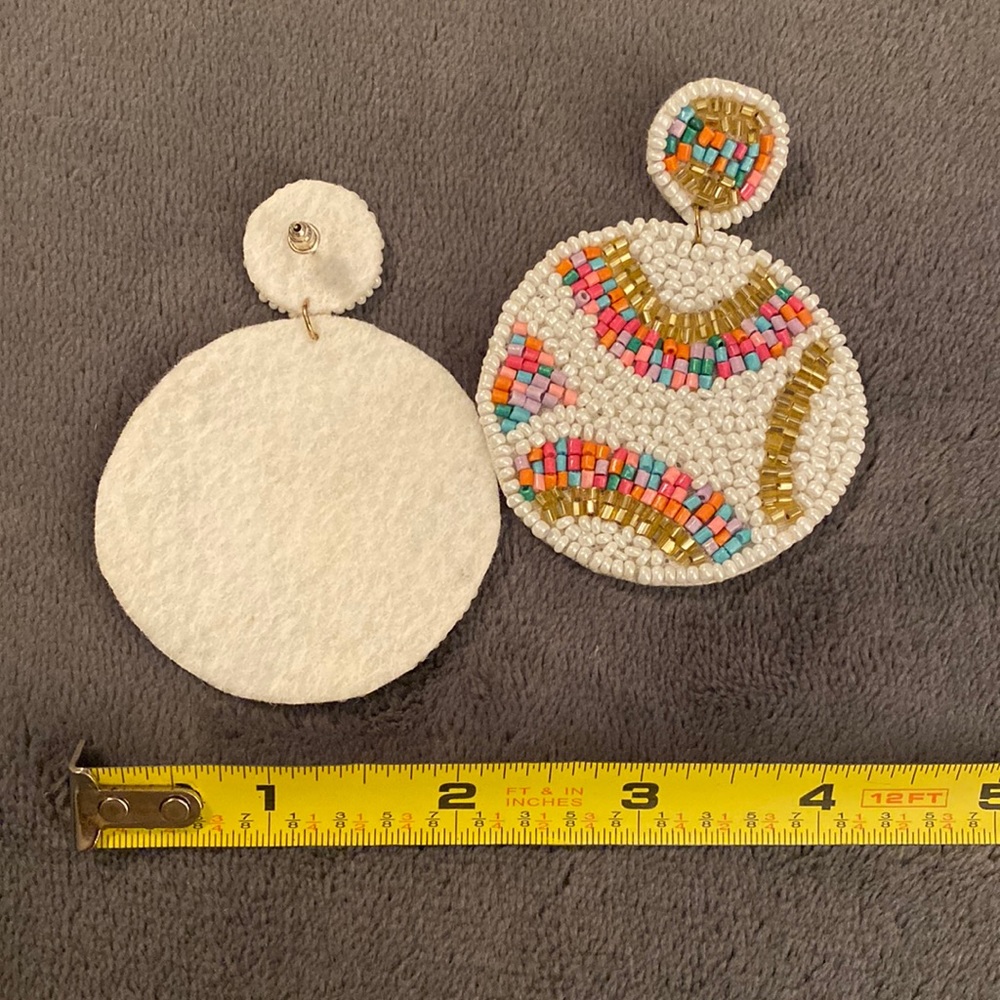 Ladies Sequin Statement Earrings